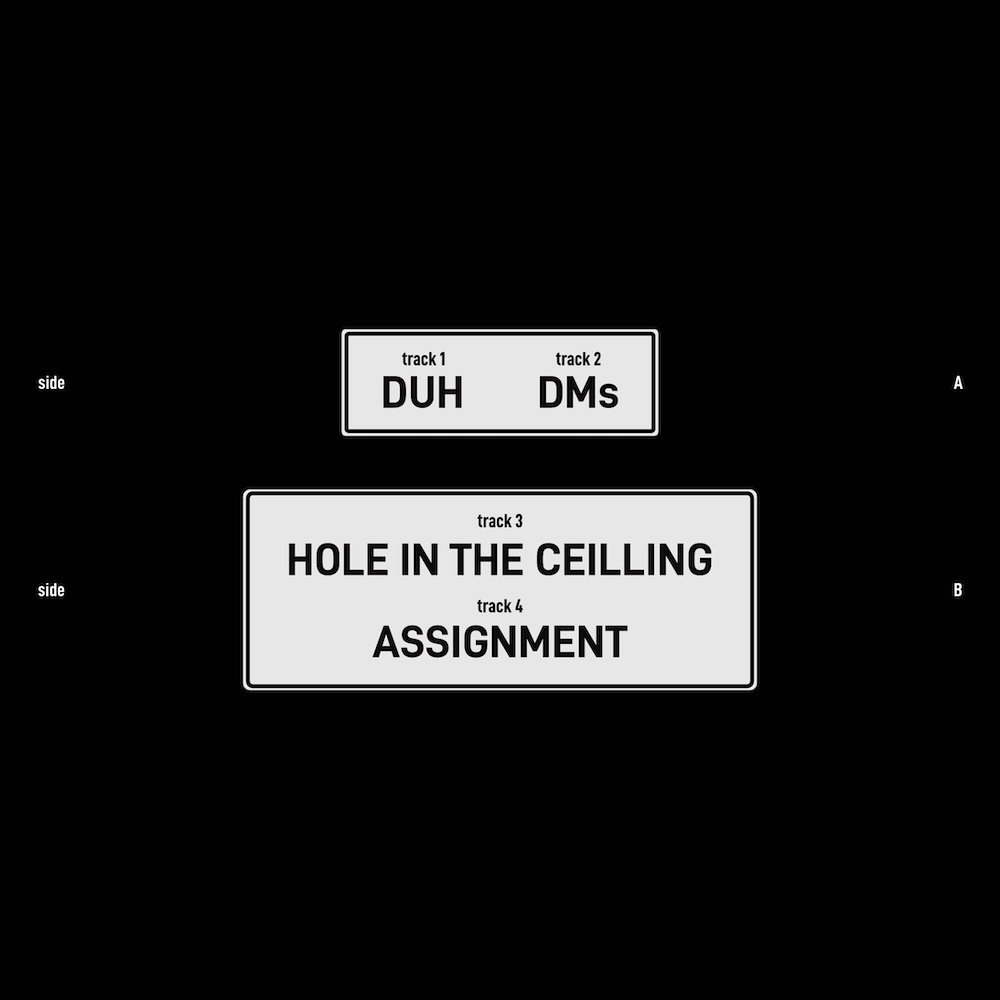 Record backcover design for EP1 by POWERSNATCH.